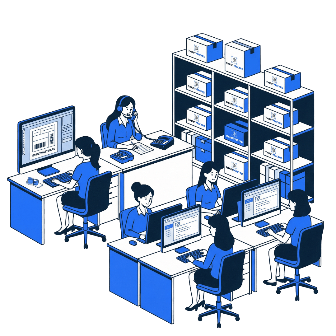 Подготовка и термотрансферная печать этикеток EtiketMaster